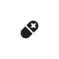 Pills vector icon Royalty Free Stock Photo